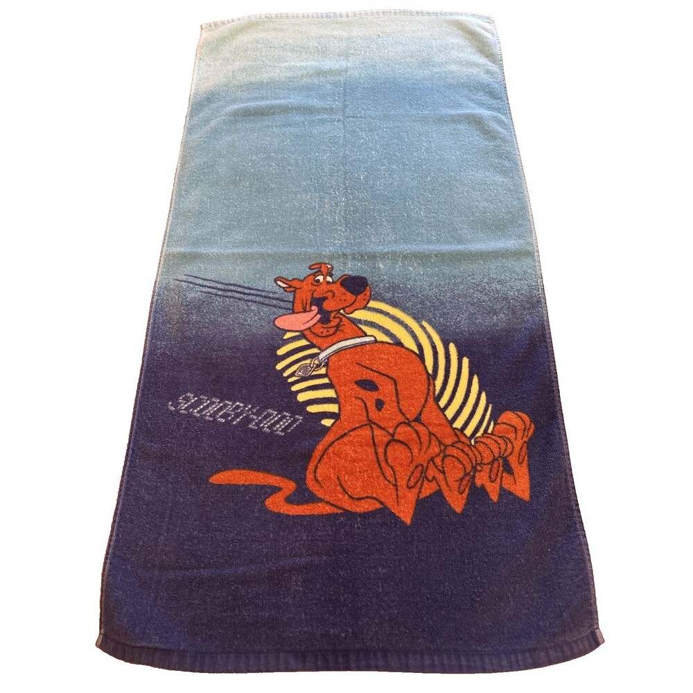 Scooby-Doo Beach Bath Towel Vintage 21.5" x 41" Cartoon Network 2003 Dog Canine
